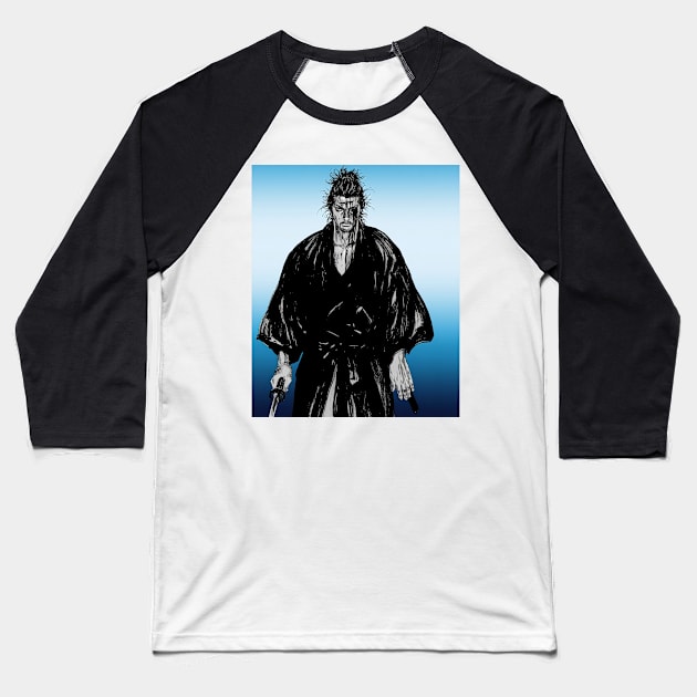 Vagabond - Musashi Baseball T-Shirt by BadassManga